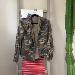 Camo button up